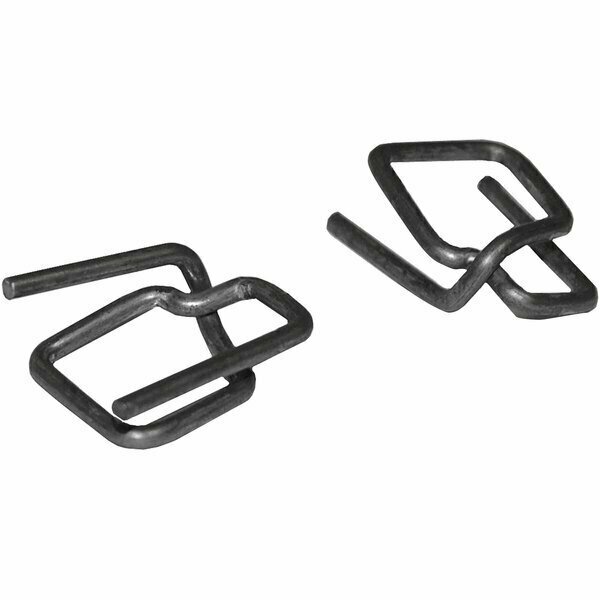 Lavex 5/8'' Heavy-Duty Phosphate Wire Buckle for Cord Strapping, 1000PK 442P58WB3PH